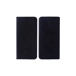 Leather Flip Cover with Internal Pocket for Oppo A58 4G Black Leather Flip Cover with Internal Pocket for Oppo A58 4G Black